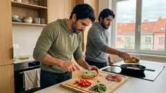 Bruschetty s krémovým sýrem, pestem a sušenou šunkou: pohoštění za pár minut, které příjemně křupne