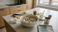 Salát Dněstr za pár minut: křupavý, šťavnatý a s jednou drobností, která ho udrží svěží