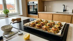 Bramborové piramidky s mletým masem a sýrem: rychlá večeře z trouby