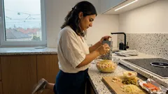 Vrstvený salát z krabích tyčinek za pár minut: jednoduché vrstvy a česneková majonéza, která to zvedne