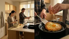 Křupavá bramborová placka s vejcem: jednoduchý trik pro zlatou kůrku a jisté otočení